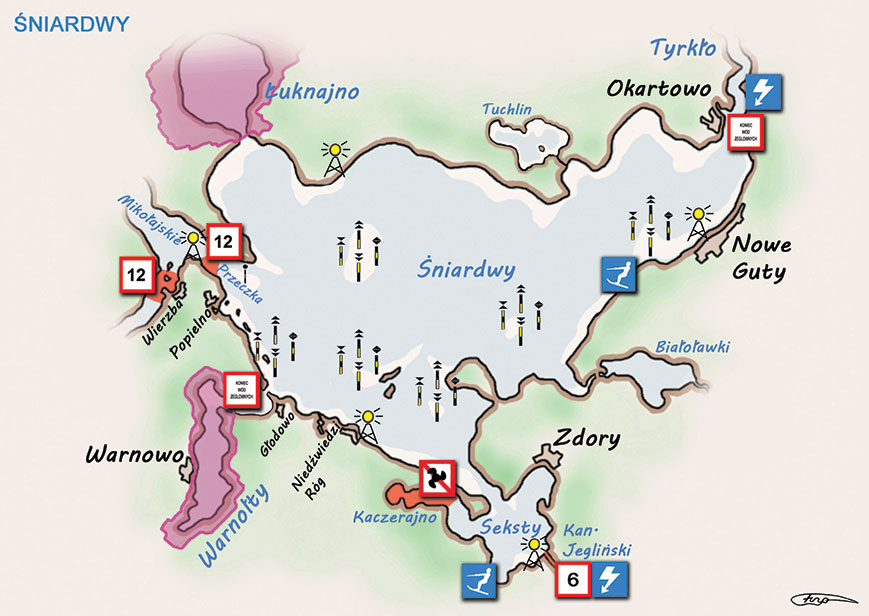 Poradnik - motorowodne Mazury - jezioro Śniardwy